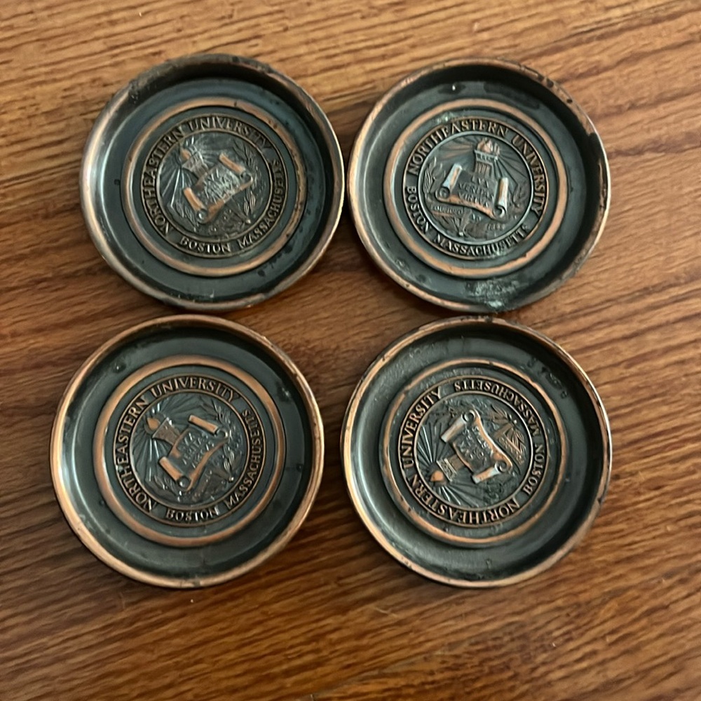 Boston Massachusetts coasters metal vintage high quality, company founded 1898